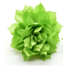 Bright Green Fluffy Flower Collar Accessory